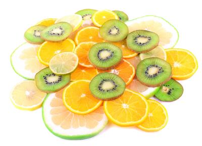 Grapfruit, kiwi, orange